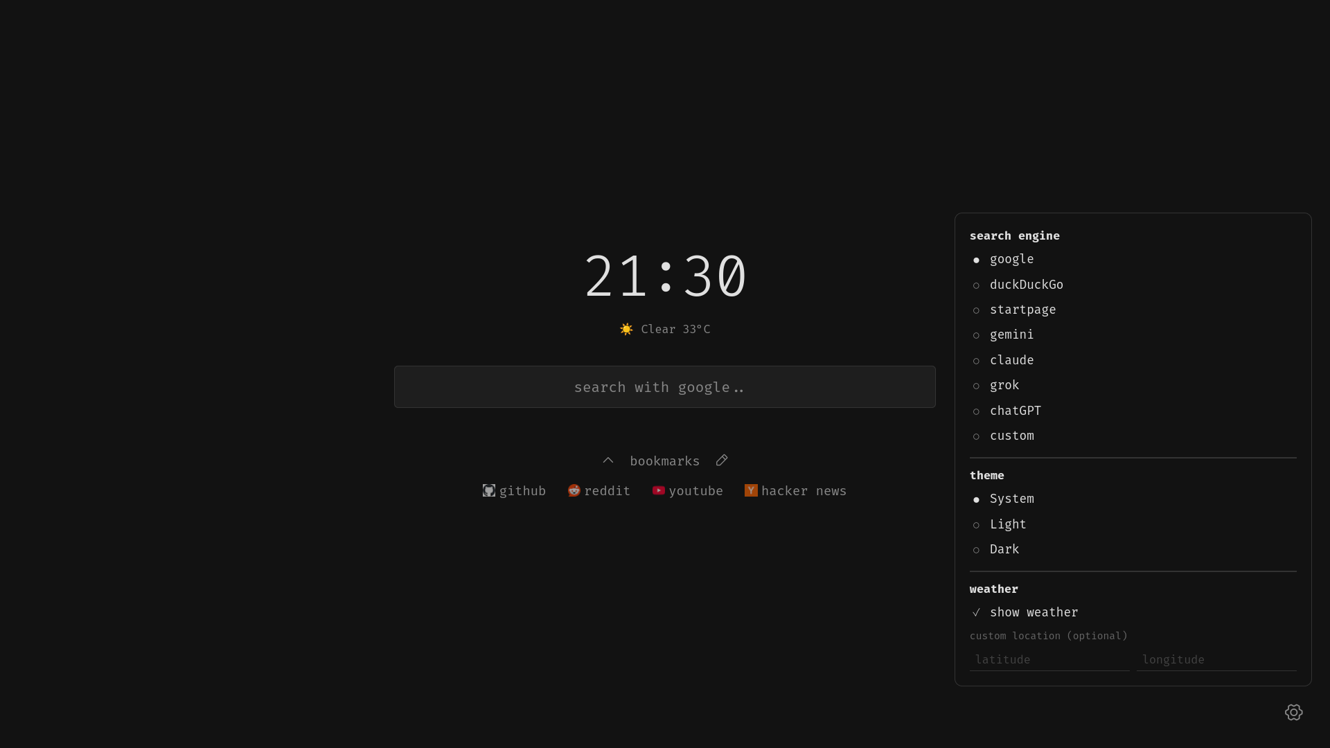 Void Tab Screenshot